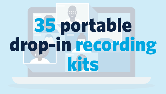 35 Portable drop-in recording kits