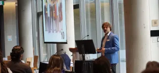 Presenter speaks at the Privacy Matters @ UBC Symposium