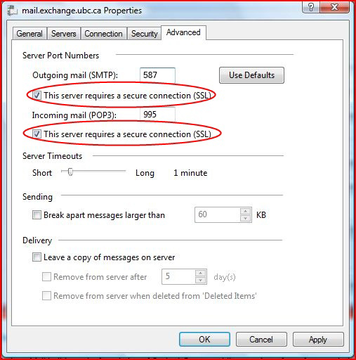 Setting Up UBC Faculty & Staff Email Using Windows Mail (POPS) UBC
