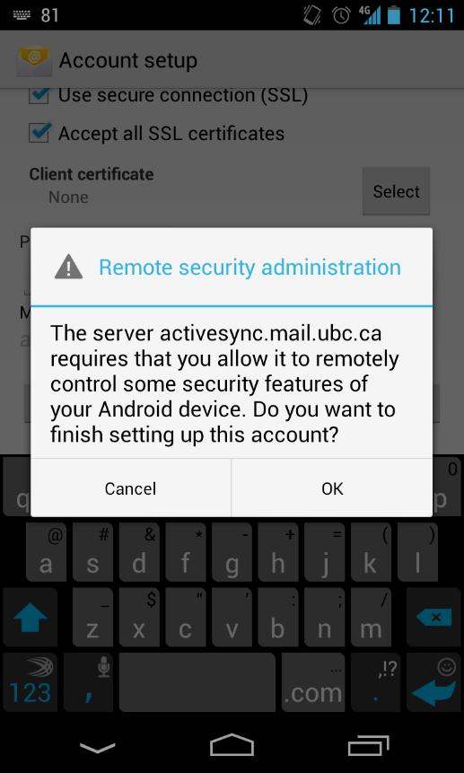 Setting Up UBC Faculty & Staff Email (FASmail) On An Android Device ...