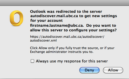 MAC autodiscover