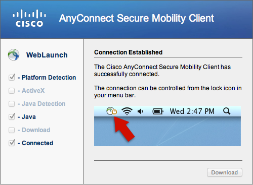 cisco anyconnect vpn client mac